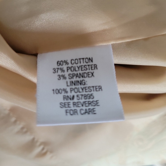 Apt. 9 Gold Floral Print Jacquard Blazer Size 12 - Picture 5 of 5